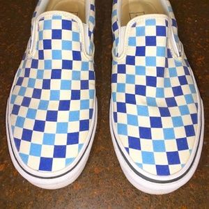 VANS Slip-On Shoe Checkerboard Blue Size 11 Mens Style 721278